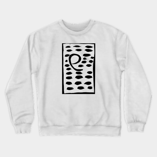 The painting of the letter e  lowercase Crewneck Sweatshirt by the_spiritual_view